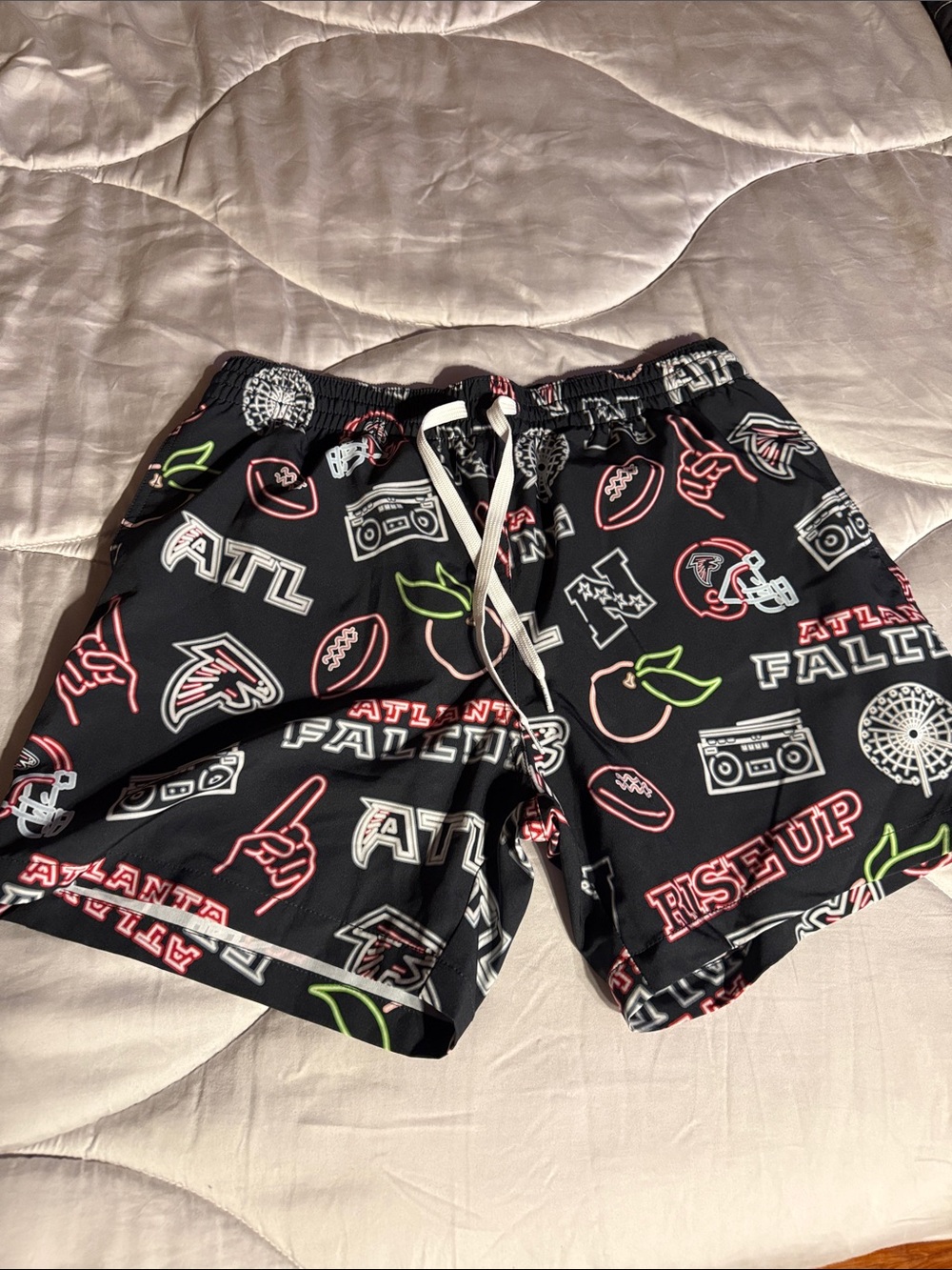 Atlanta Falcons Black chubbies Swim Shorts